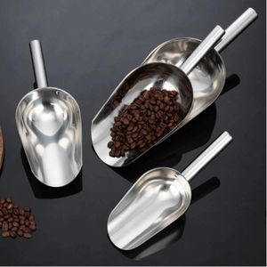 Hot Selling Multiple Size Stainless Steel Kitchen Grain Flour Rice Food Shovel Bar Ice Scoop