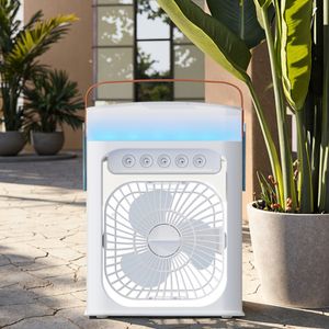 Zaidtek Lightweight Portable Desktop Spray Fan Only USB Charging Version Water Mist Cooling for Car Outdoor Travel Office Home