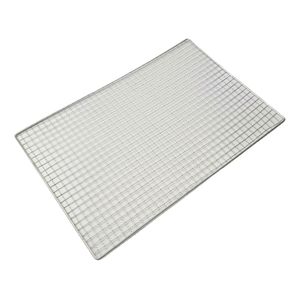 Outdoor BBQ Accessory Grilling Tool Iron Squares BBQ Grid Mesh Barbecue Grill Grates