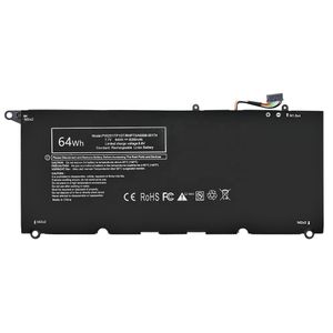 64WH 7.7V PW23Y Laptop Battery for Dell XPS 13-9360 P54G002 RNP72 TP1GT   Exact Fit Rechargeable Notebook Battery