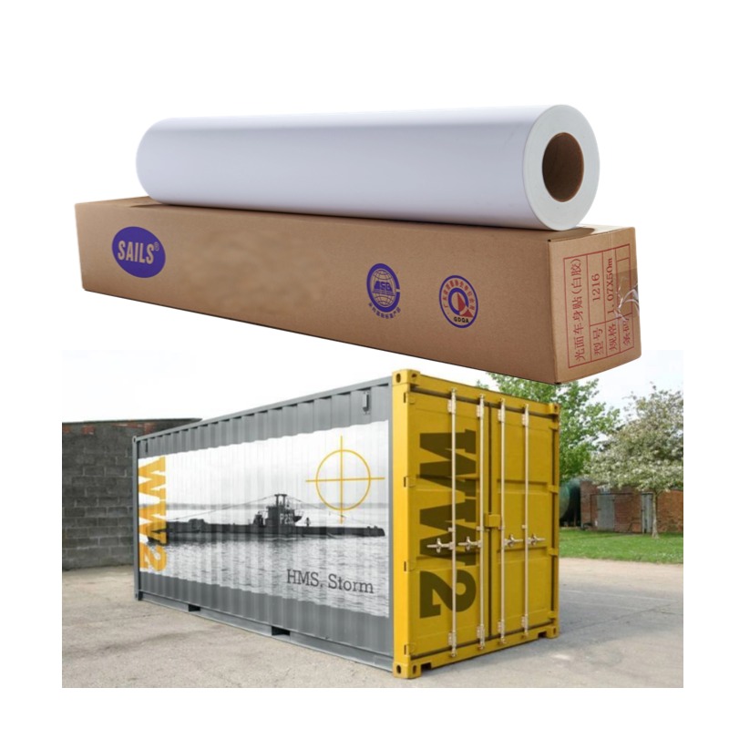 YIDU pp Inkjet Synthetic Paper Non-tearable Waterproof Self-adhesive Sticker Removable pp Synthetic Paper Roll