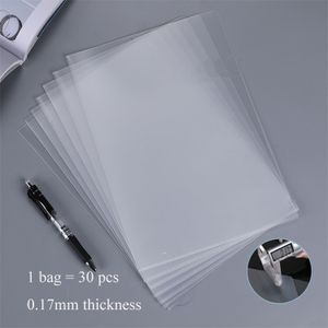 High Quality School Stationery 30 Pcs Per Bag pp Plastic clear Transparent L Shape File Folder