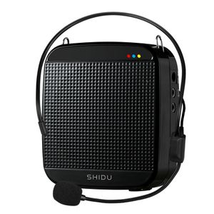 Shidu 18W Loud Speaker Headset Wired Microphone Rechargeable Personal Portable Mini Voice Amplifier for Teacher Public Speaking