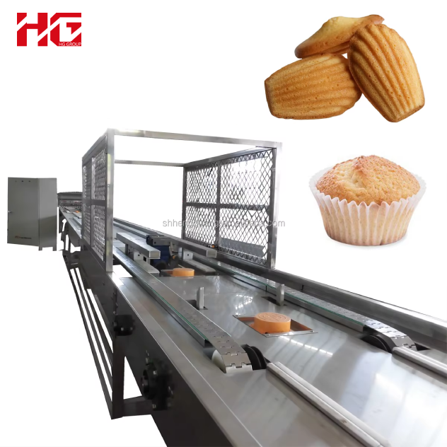 Newly Designed Custard /Cup Cake Making Machine Cake Making Machine and Production Line High Technology Layer Cake Machine