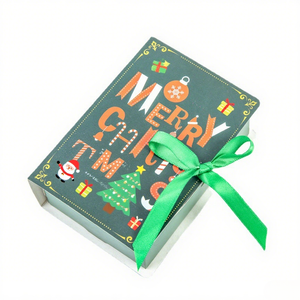 Christmas Candy Box Gift Packaging Paper Magic Book Decoration For Empty In Stock