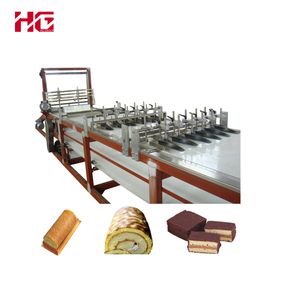 500kgs Automatic Layer Cake Production Line/industrial swiss Roll Cake Making Machine