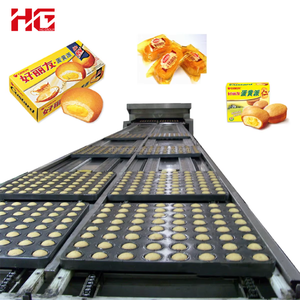 Lower Price Good Quality Direct Cup Cake Making Machine/  Custard Cake Production Line for Sale