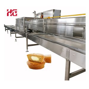 Stainless Steel Cake Mixing Machine  Total Automatic Cake Production Line Full Automatic Custard Cake Machine