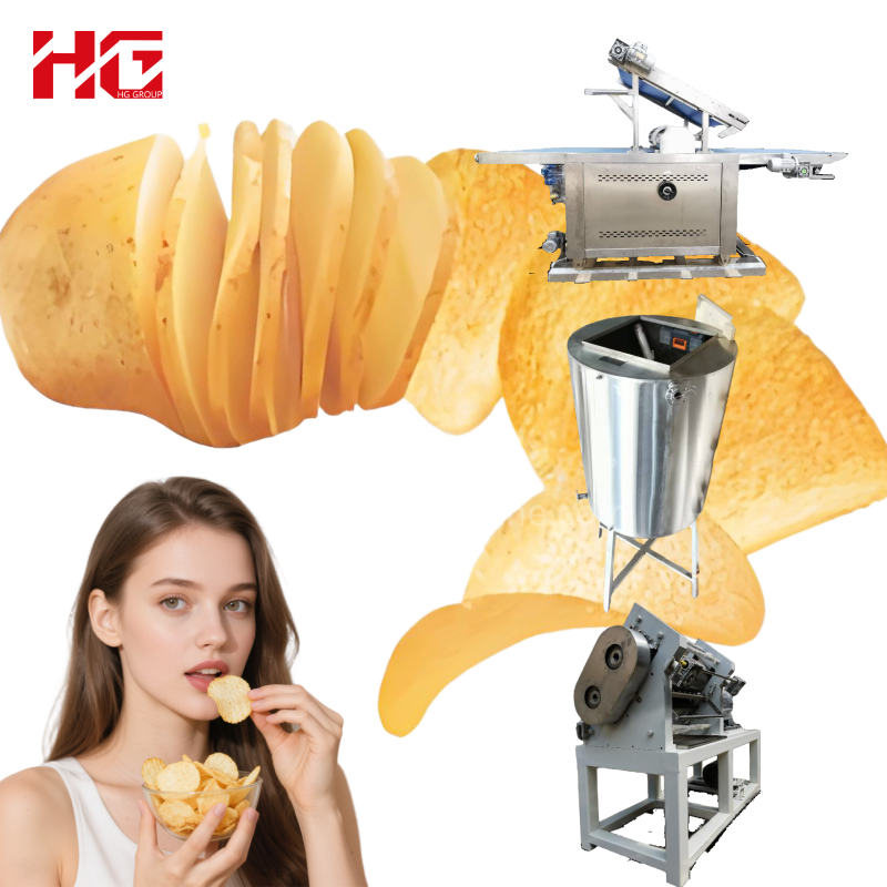 Small Scale Potato Chips Making Machine Food Processing Machinery Machine for Small Business Ideas