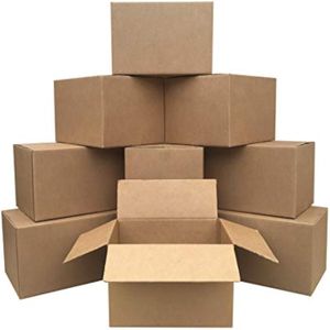 30"x30"x16" Double Wall Kraft Paper Moving Carton Mailing Shipping Boxes Heavy Duty Corrugated Cardboard Box for Delivery