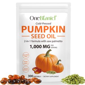 Wholesale Vegan Cold Pressed Pumpkin Seed Extract Oil Softgel Capsules Private Label Pumpkin Seed Oil Softgel with Saw Palmetto