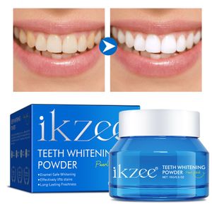 IKZEE 15g Natural Mint Flavor Oral Health Enamel-Safe Reduce Stains Tooth Instant Fresh Breath Whitening Teeth Whitening Powder