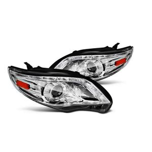 OEM Auto Car Front Bumper with Chromed CNC Machining Plastic Housing Stainless Steel Down Grille and Fog Lamp Cover