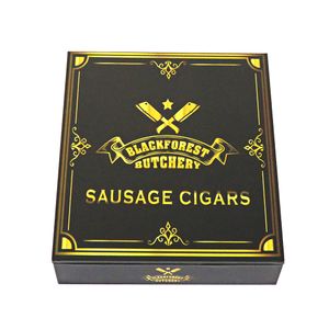 Empty Dominican Hard case Cigar Humidor Tobacco Box Black and Gold Wood Cigar Box Manufacturer