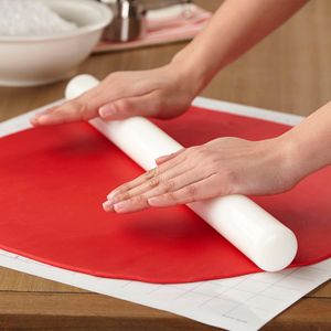 Custom Color Dough Bread Cake Baking Simple Nonstick pp White Big Long Kids Plastic Fondant Rolling Pin
