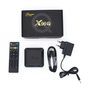 X96Q Factory Lowest Price H313 Android 10 Set Top Box Quad Allwinner H313 4K  1Gb 8Gb Single Wifi 4K Smart Tv Box