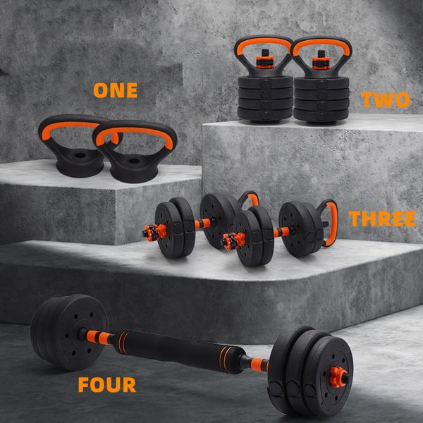 Custom Commercial Gym Equipment Sports 40kg Cement Weights Gym Adjustable Dumbbell Set