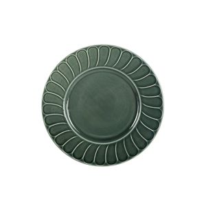 Modern Eco-Friendly Disposable Clay Dish Embossed Flat Western Dessert Design Customizable Ceramic Dinner Plate for Hotels