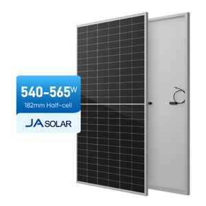 JA Wholesale Price Photovoltaic Half Cut Paneles Solares 550W 560W 570W 580W Mono Crystal Single-sided Solar Panels Pv Modules