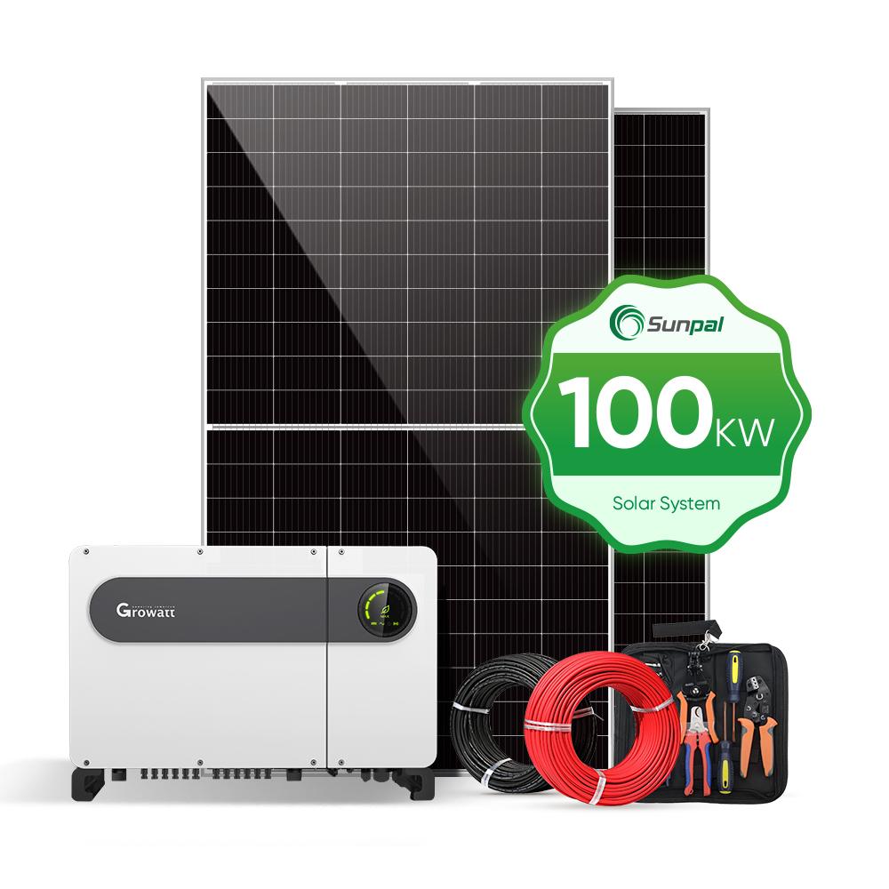 Sunpal Industrial Solar Energy System 30 50 kw 50kw 100kw on Grid Solar Panels Solar System for Solar Farming