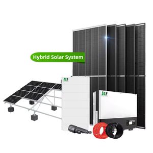 Hybrid Small Power System Kit 3KW 5KW 10KW 5KWh Single Three Phase 220v 380v Polycrystalline Lithium-Ion MPPT for Home Use