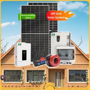 Hybrid Solar Power System 3KW to 20KW Complete Off-Grid Kit with Battery Inverter for Home Use Solar System 10KW Power