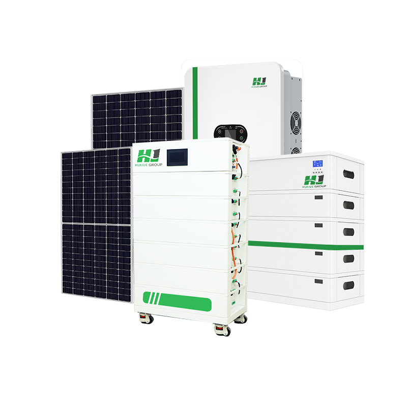 8KW Hybrid Power Station Complete Kit Monocrystalline Silicon Solar Panel Battery MPPT Controller All-in-One Solar Panel System