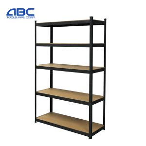 Heavy duty 5 layer boltless painted galvanized steel rack for garages