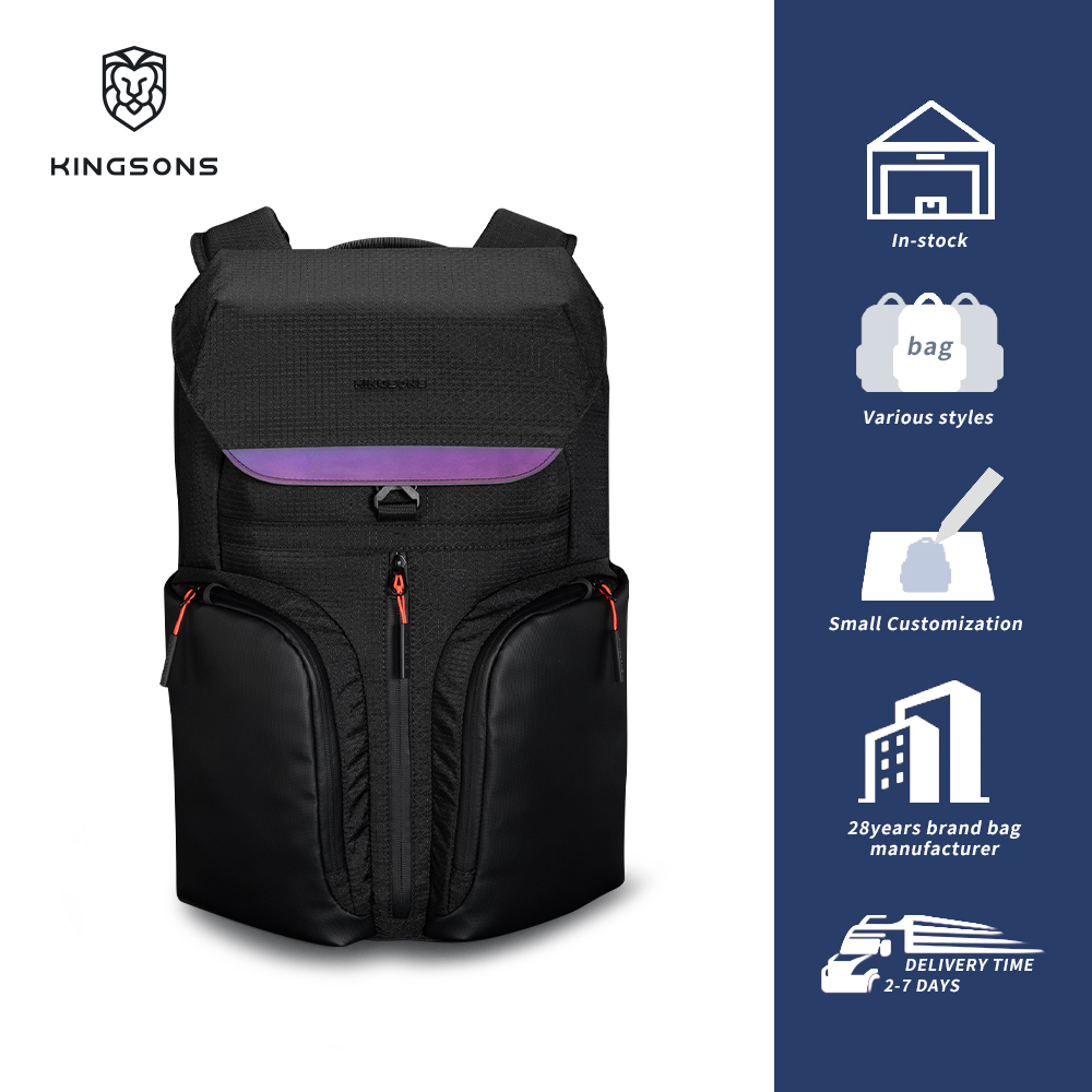Kingsons Patent Shockproof Backpack Waterproof Laptop Bag Custom School Travel Ready Backpack
