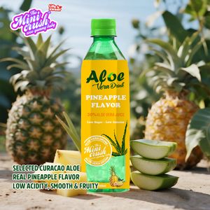 500ml Soft Aloe Vera Juice with Pineapple Flavour and Pulps Fruit & Vegetable Juice Drink