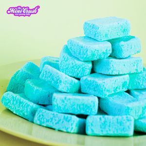 New Bulk Freeze-Dried Sweet Ice Cream Puffed Candy Milk Flavor Powder Form Wholesome Fruit Sea Salt Cube Pattern Packaged Bag