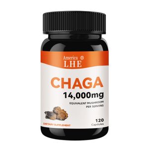 Wildcrafted Organic Immune Support Antioxidant Supplement for Energy Wellness and Vitality 120 Count Chaga Mushroom Capsules