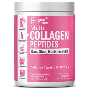 Healthcare Proteins Collagen Peptides Powder with Hyaluronic Acid and Vitamin C for Adults