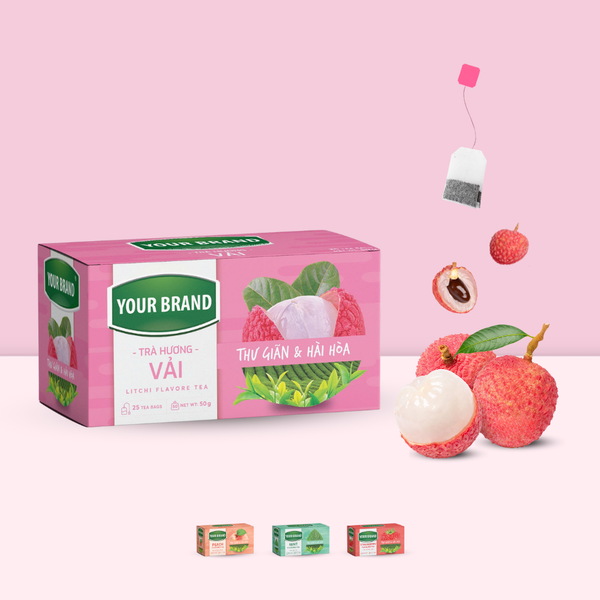 Factory Price For Wholesale Tea Bag Natural Herbs Diet Tea With Logo Tags Lychee Fruit Tea Bag in Sachets