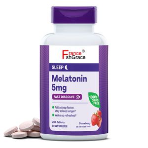 Melatonin 5 mg Supplement for Men and Women Improve Sleep Support Melatonin Pills for Adult