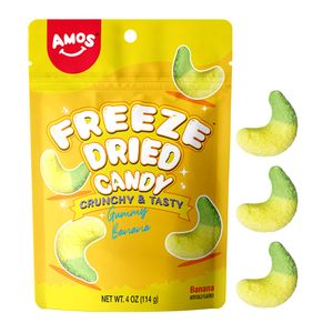 Amos Freeze Dried Sweet Banana Fruit Flavour Freeze Dried Candy
