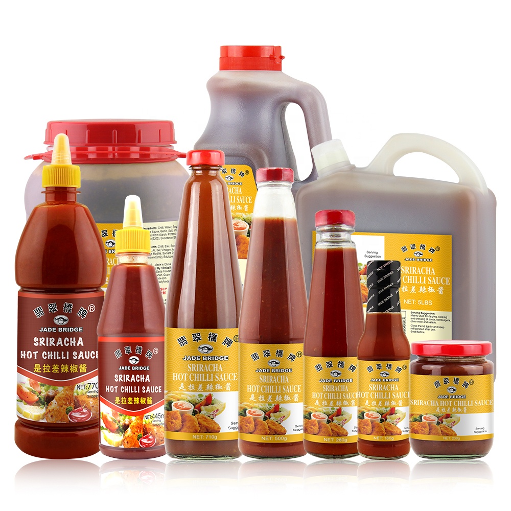 OEM Bulk 500g Bottle Sriracha Chili Sauce Tomato-Based Condiment From China Brand