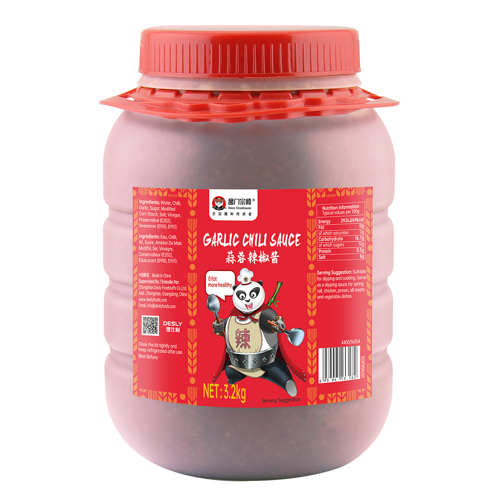 Wholesale Bulk Spicy Halal Chinese Pepper Chilli Garlic Sauce Bottle Packaging Primary Ingredient Chili