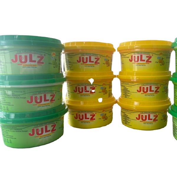 200g Anti-Bacterial Eco-Friendly Dishwashing Paste Detergent From China Gel Shape with Sponge for Kitchen Cleaning