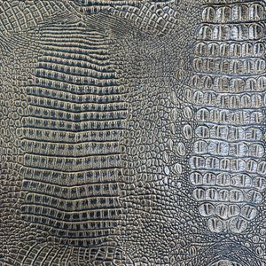 Synthetic Leather Fabric Crocodile Skin Pattern PVC Synthetic Leather for Car Seat Motorcycle Bags Leather Use