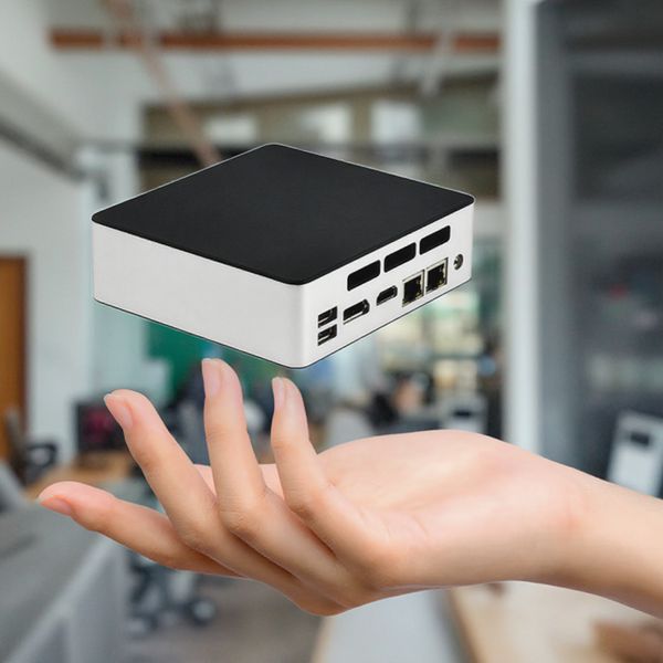 Sharerdp Intel Core I3 I5 I7 NUC 12th Gen 1215U 1235U 1255U Powerful CPU Dual Ethernet Server Mini Gaming PC for Business Home