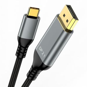 OEM Bidirectional USB-C to Displayport 2.1 Cable 16K 30Hz 8K 60Hz 240Hz 40Gbps Type C to DP 2.1 Cable
