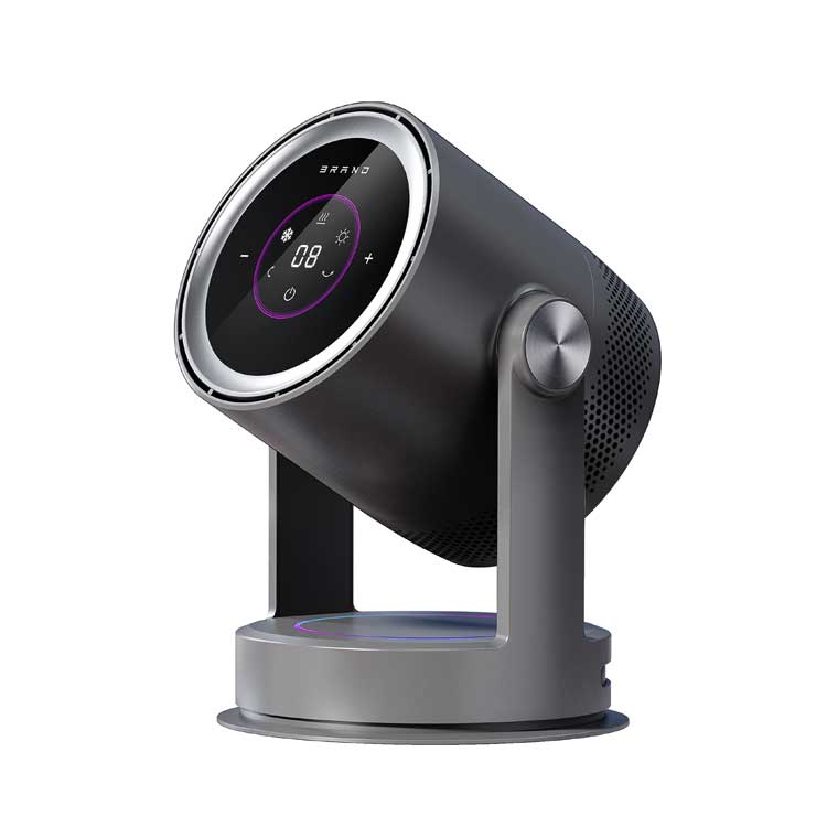 9 Speed Hot and Cool Air Circulator Fan Energy Saving Electric Desk Table Bladeless Fan Heater PTC New Product OEM ODM Factory