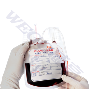 Veterinary Instrument-Medical Empty Blood Collection Bag with Anticoagulation CPDA-1 for Dog Blood Transfer