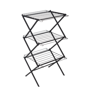 Wholesales Multi Functional Folding Standing Metal Movable Balcony Outdoor Towel Rack