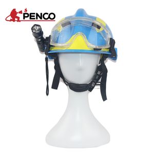 EN Certified F2 Firefighter Rescue Helmet with Safety Goggles