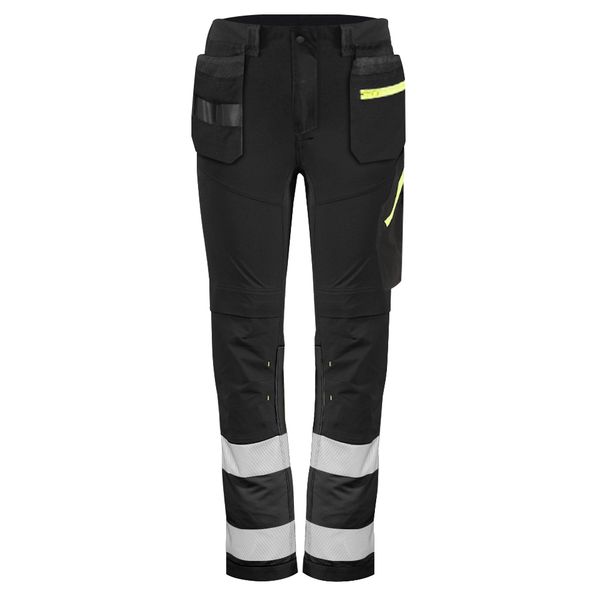 Reflective Hi Vis Safety Multi-pockets Construction Breathable Cordura Fabric Cargo Workwear Trousers for Men