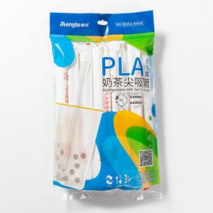 Hot Sale Biodegradable PLA Drinking Straws Flexible Food Grade Disposable Bar Accessories Customized Logo Color Size