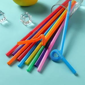Wholesale Creative Disposable Plastic Straws Colored Decorative Artistic PP Food Grade Straws