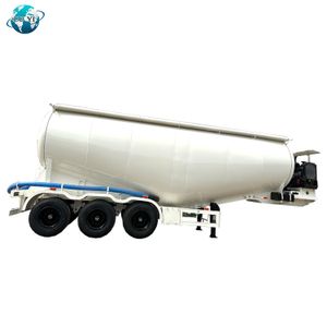 Heavy Duty 3 Axles Fly Ash Bulk Cement Semi Trailer  Powder Tanker Pneumatic Dry Bulk Cement Trailer for Sale